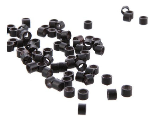 400 Rings Beads Para Dreadlocks Extensiones De Cabello Negro