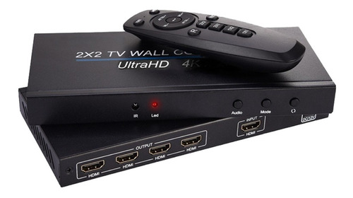 Imagem 4 de 7 de Processador De Video Wall Hdmi 2 X 2 Suporte 4k 60hz