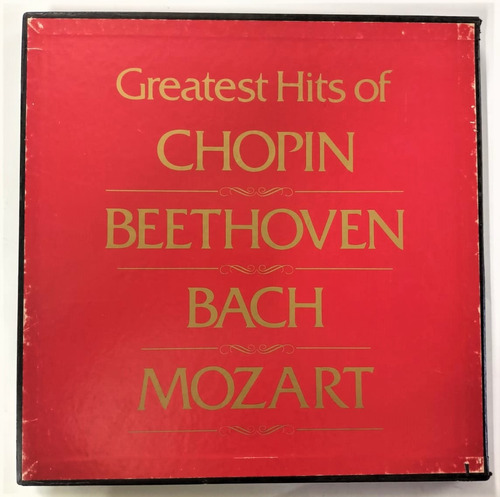 Chopin, Beethoven, Bach, Mozart Greatest Hits Caja 4 Lps