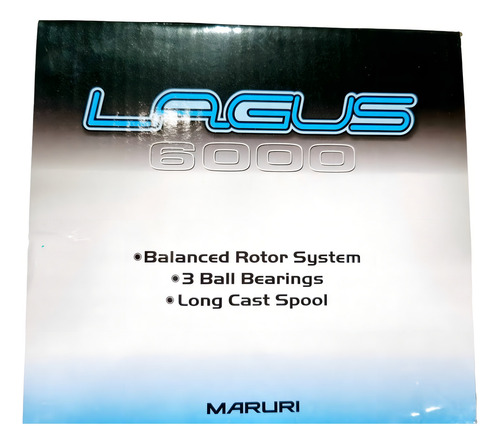 Molinete Maruri Lagus 6000, 4. 7:1 Drag, 5 kg, color azul