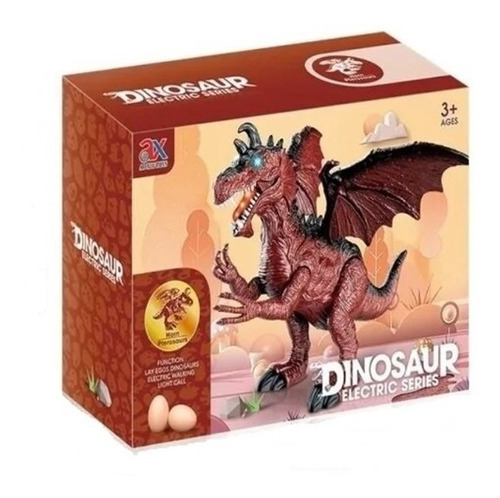 Dinosaurio Dragon T Rex Luz Sonido Dn10 Explorer Color Marrón oscuro