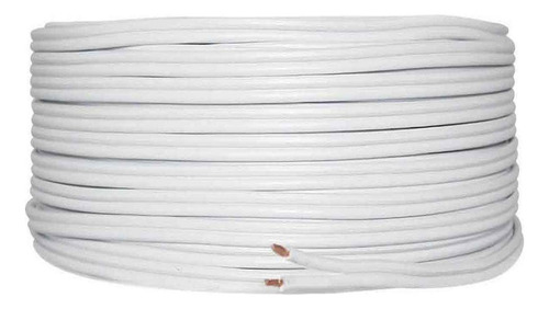 Cable Pot Duplex Cal 10 Blanco 100m Antiflama 100% Cobre Cdc