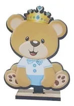 Comprar Centro De Mesa Economico X10u Baby Shower Oso Rey Sentado