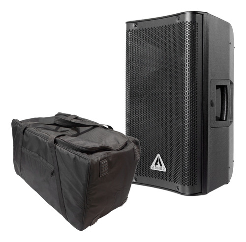 Kit Caixa Ativa Armer Evx15 1400w Usb Bluetooth Com Capa