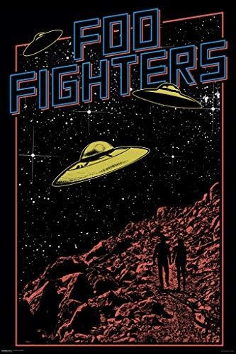 Pyramid America Foo Fighters Ufo Music Cool Wall Decor Art P