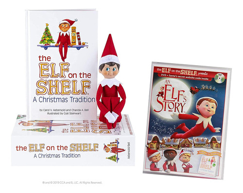 Elf On The Shelf Blue Eyed Boy Con Dvd An Elf Story  Dir.