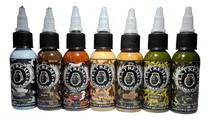 Comprar Set De Tintas Camuflaje Extreme X 7u. Tattoo Tatuaje Tatuar