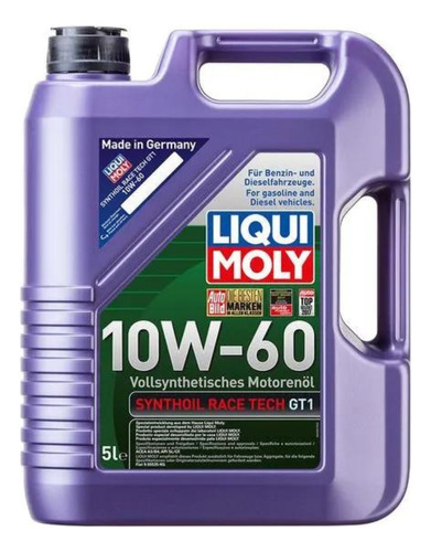 Aceite Liqui Moly Synthoil Race Tech Gt1 10w-60 5 Lts