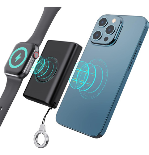 Paquete De Batería 3 En 1 Para Apple Watch iPhone, (3000 Mah