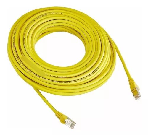 Cable de internet red utp armado cat5e buena calidad interior 20 mts
