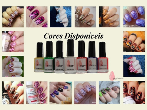 Imagem 4 de 6 de Kit Esmalte E Carimbos Apipila