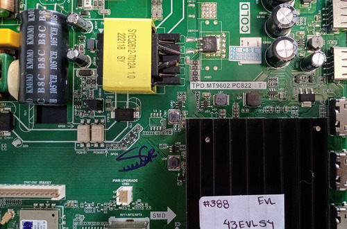 Tarjeta Main #388 43evls4 N/p Tpd.mt9602.pc822 (Usado)
