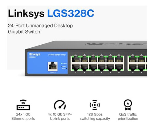 Switch De Red Linksys Lgs328c 24 Puertos Gigabit, Seguridad