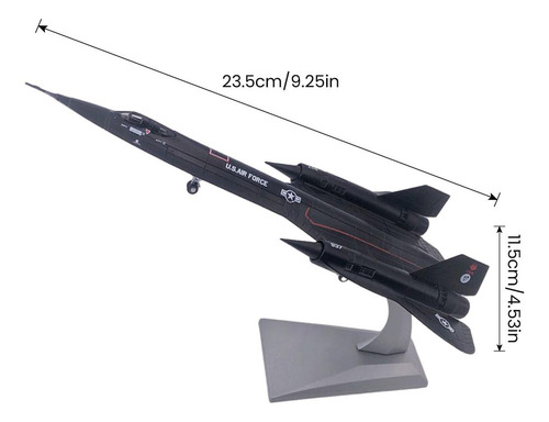 Li Modelo De Caza Blackbird Sr-71a De Aleación Fundida A