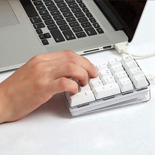Par De Teclado Numérico Mecânico Com Interruptor Marrom
