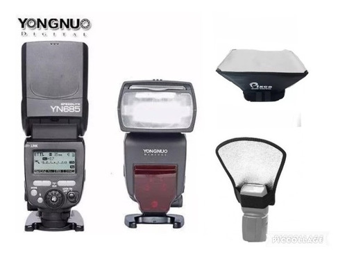 Flash Yongnuo Yn 685 C Para Canon + Rebatedor+ Difusor