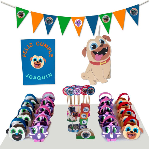 Cotillón Completo Para 10 Niños  Puppy Dog Pals En Goma Eva