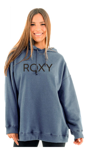 Buzo Roxy Lifestyle Mujer Surf Stocked Az Acero Blw