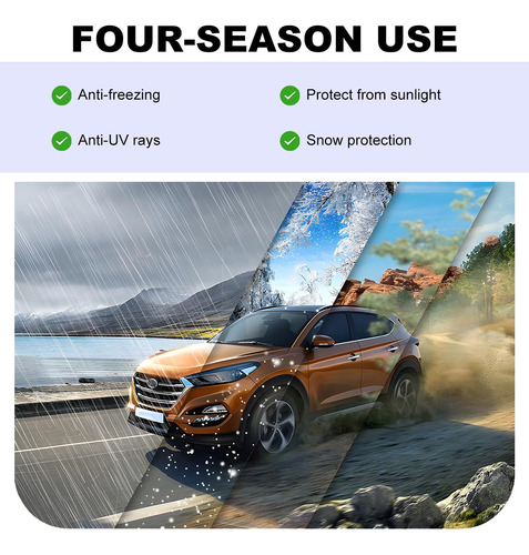 Cubierta De Nieve Para Parabrisas Automóvil Con Espejo Extra
