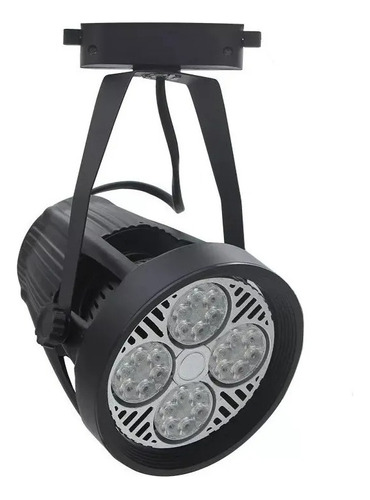 Foco Led Riel 35w Blanco 3000k Monofásico Ampolleta Turbo