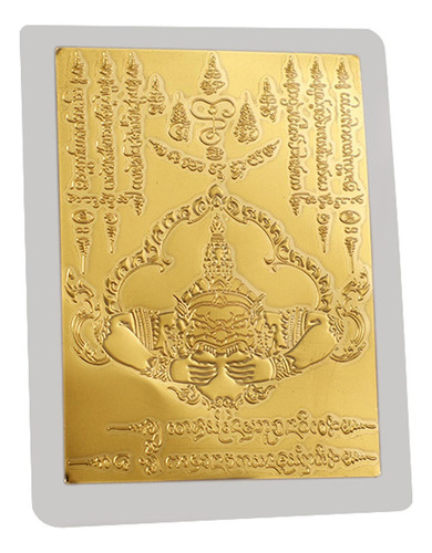 Amuleto De Buda Tailandés Hoja De Buda Tailandés Tarjeta De