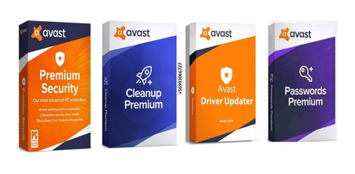 Avast Security Premium + Cleanup Driver + Updater + Password