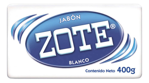 Jabon Zote Blanco Caja 25 Piezas De 400g C/u Zote Blanco