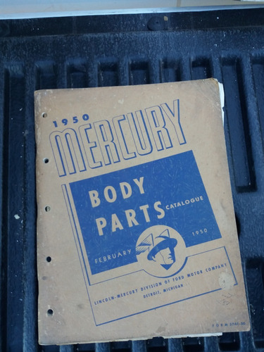Libro Catalogo Manual Body Parts Mercury1950