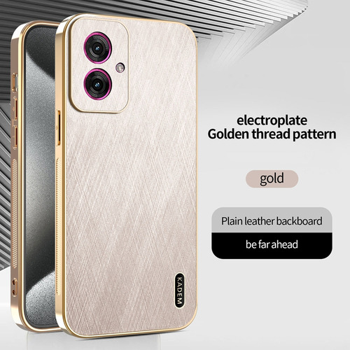 Funda Protectora Para Realme C75 4g Resistente A Los Arañazos, Lujosa, Marco Galvanizado, Piel De Seda