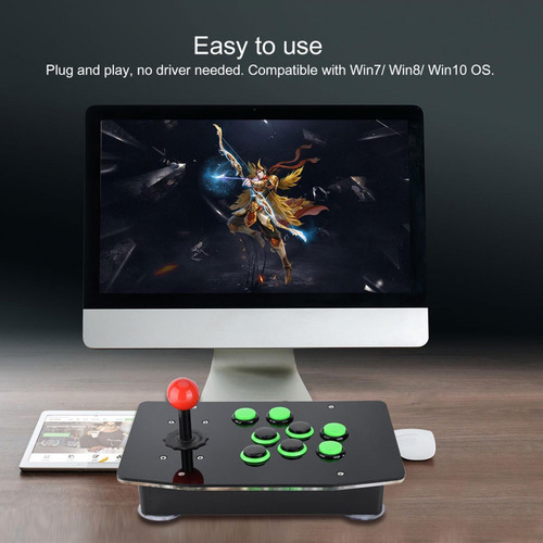 Joystick De Consola De Juegos De Lucha Arcade Usb Sin Contro