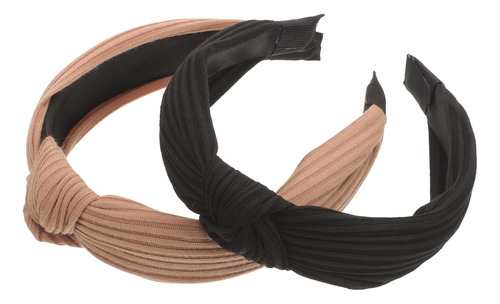 2 Diademas Anchas A La Moda, Diadema Anudada Para Mujeres Y
