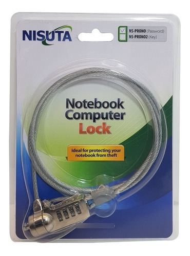 Imagen 1 de 6 de Cable Seguridad Candado Notebook Premium Combinacion