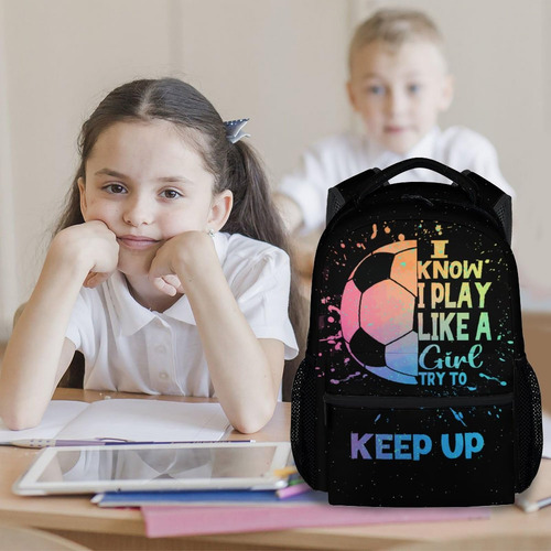 Mochila Infantil Unikitty Fútbol1-1 17 Pulgadas Escolar Color Diseño De La Tela