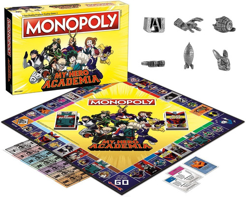 Juego De Mesa Monopoly My Hero Academy - Mn128-631 En Ingles