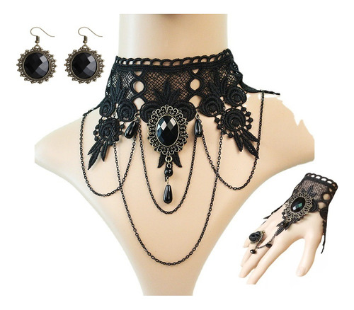 Conjunto Collar Pulsera Y Aretes 4667