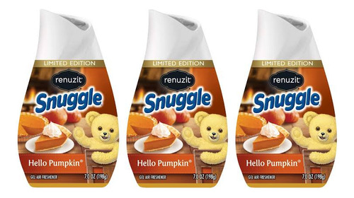 Renuzit Snuggle Hello Pumpkin Aromatizante Ed. Limitada 3pzs