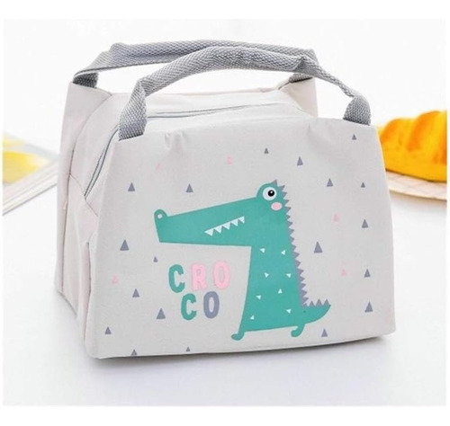 Lunchera Bolso Térmico Vianda Escolar Conservador Infantil Color Beige