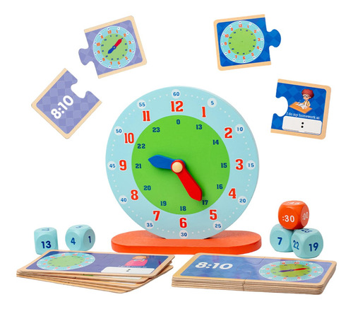 Reloj Juguetes De Educación Temprana Montessori Reloj De