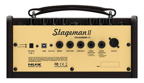 Amplificador Nux 80w Guitarra Electroacustica Stageman $418