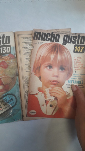 Lote Por Tres Revistas Antiguas ** Mucho Gusto ** Año 1976 (Usado)