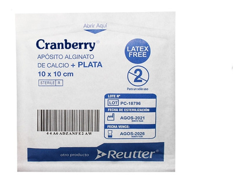 Imagen 4 de 6 de Apósito Alginato De Calcio + Plata 10x10 - Caja De 10 Und