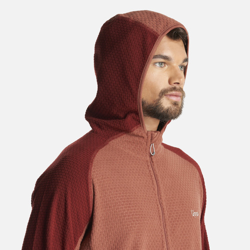 Poleron Hombre Jacaranda Nano-f 1/4 Zip Terracota Lippi