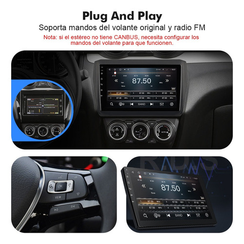 Z Estéreo Automático Para Cámara Suzuki Swift 2018-2022 Gps