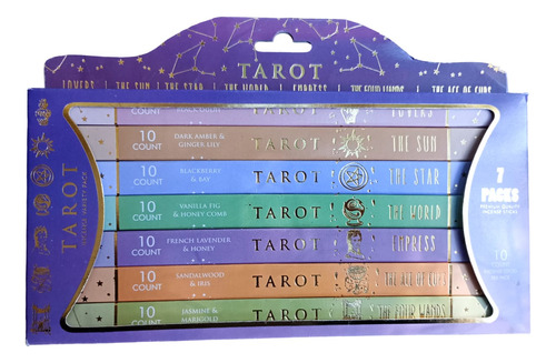 Caja De Inciensos Sahumerios Línea Tarot 