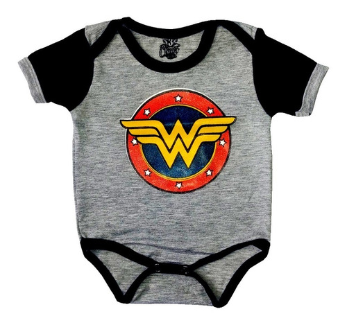 Mameluco Body Bebé Niña Mujer Maravilla Wonder Woman Vintage