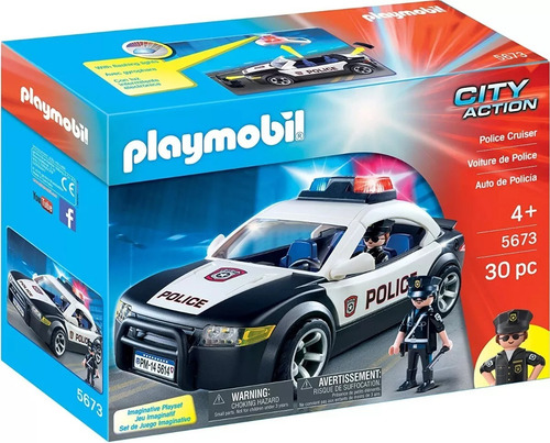 Playmobil Coche Auto Patrulla Policía Emergencia Bombero
