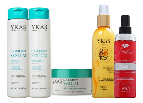 Ykas Equilibrium Kit Peq Completo+all In One +bbtox Líquido