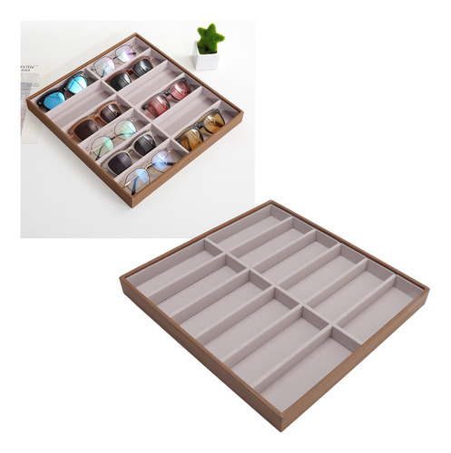 Estuche Expositor Para Gafas De Sol Con Vetas De Madera De P