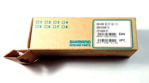 Imagen 2 de 2 de Caja Sellada P/ Bici Shimano Eje Punta Cuadrada Un300 113 Mm