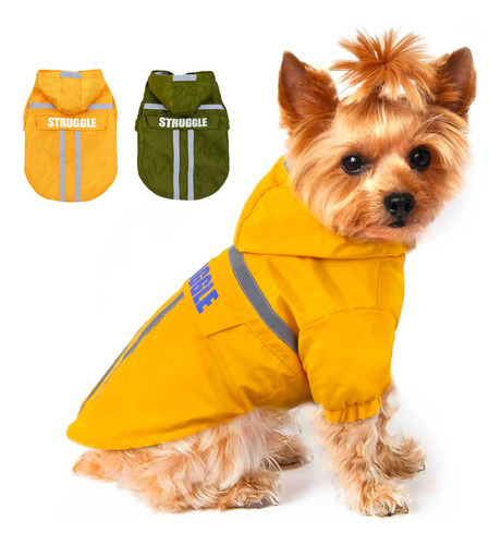 Ropa Impermeable Con Tira Reflectante Para Perro, Tamaño Xl